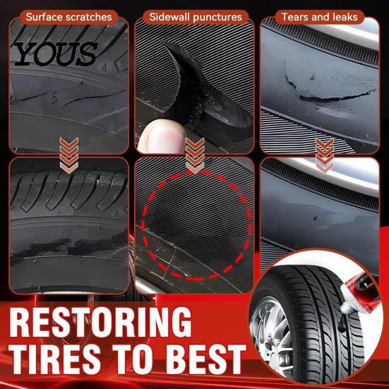 Auto-Reifen-Dichtmittel-Stecker Reparaturset, Schrauben mit 30ml Kleber, Selbsttragende Werkzeuge Tapping Tubeless Werkzeug, Permanente Reparatur für Auto Motorrad Heavy Duty