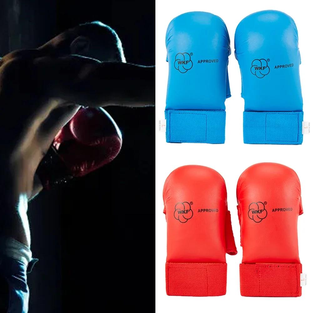 Guantes de Karate Protección para el Pulgar Modelo Engrosado Protector de Mano Profesional para Karate Guante de Mano para Adultos y Niños MMA Guantes de Boxeo