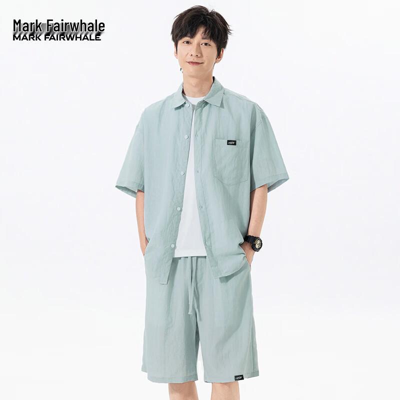MARK FAIRWHALE Men s Summer Casual Sports Suit L