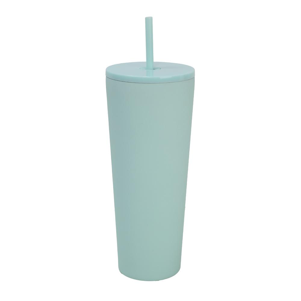 New Thermos Cup Female High Value Cute Cup With Straw Stainless Steel Stainless Steel Real Thermal Insulation Water Cup
