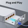 100/1000Mbps POE Extender 5 Ports  Repeater Outdoor Waterproof Network Switch IP55 VLAN 44-57V for POE Camera Wierless AP