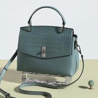 Leder Damen Handtaschen, Pendlertaschen, Neue Herbst- und Winter-Handtaschen für Damen, Nischen-Vielseitige Mode-Einzel-Schulter-Schräg-Tasche für Damen