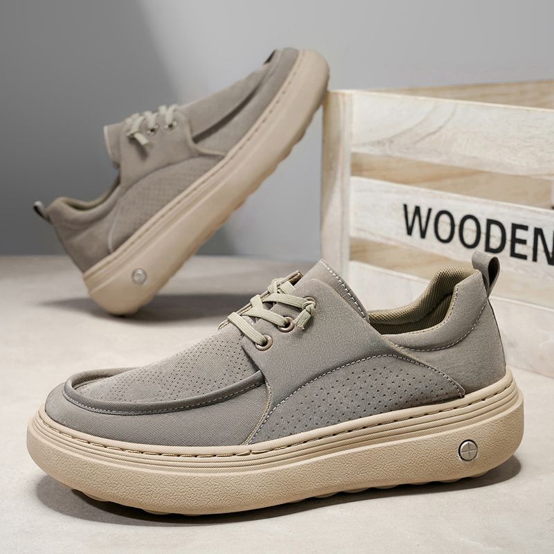 Men's shoes summer new breathable men's shoes lightweight and comfortable thick soled trendy versatile casual shoes