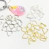 100 Pieces Alloy for Triangle Open Jump Ring Split Ring Connector Clasp Hook DIY Findings For Jewelry Making Accessories