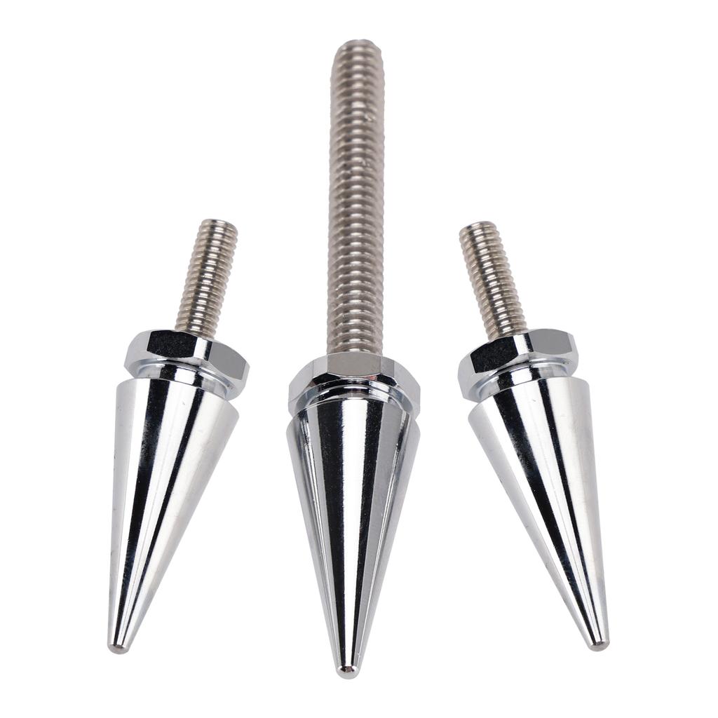 3 Spiked Windshield Bolts Black For Harley Electra Glide Tri Glide Street Glide 2014-2025