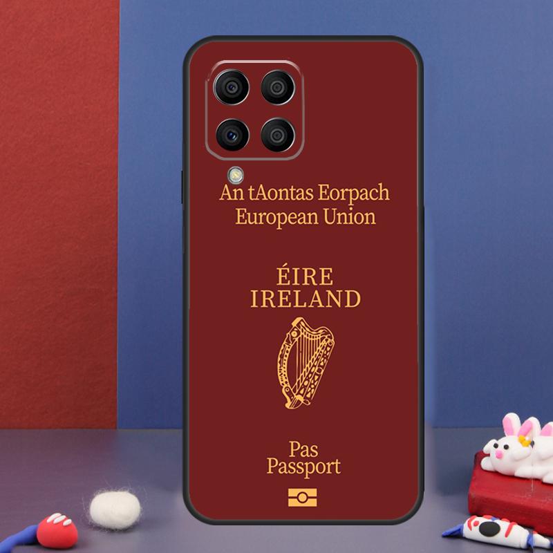 Irish Passport Ireland Flag Case For Samsung Galaxy M13 M53 M06 M16 M31 M11 M35 M55 M15 M56 M36 M12 M32 M52 M14 M34 M54