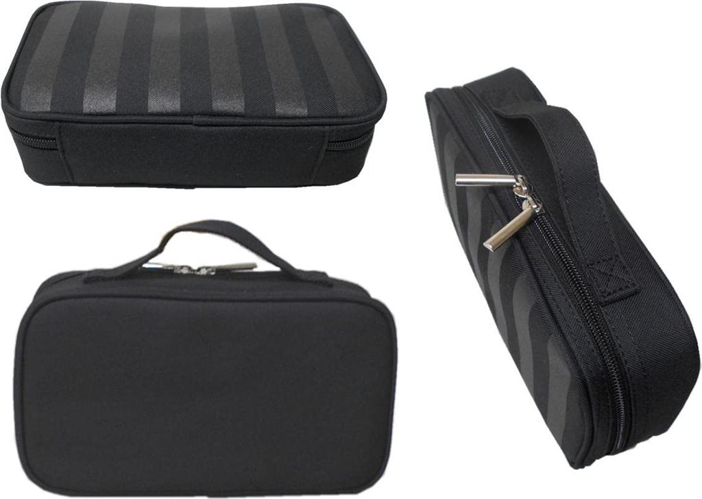 Schwarze gestreifte Näh-Tasche, Einzelartikel, Grundschule Hauswirtschaft, Einfaches Schwarz