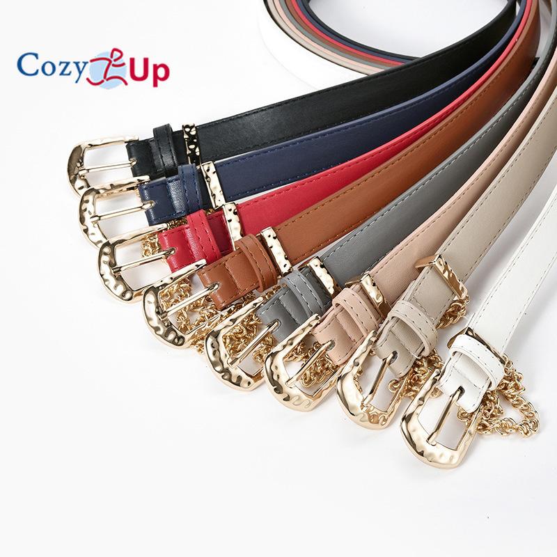 Pin Buckle Inlaid Short Chain Belt Jeans Decorative Clothing Belt Women