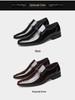 Men's Plus Size Crocodile Pattern Patent Leather Business Slip-On Shoes, Pointed Toe, Shiny Finish