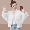 Women's Solid Color Thin Section Sunscreen Jacket Long-sleeved Short Section Casual Jacket