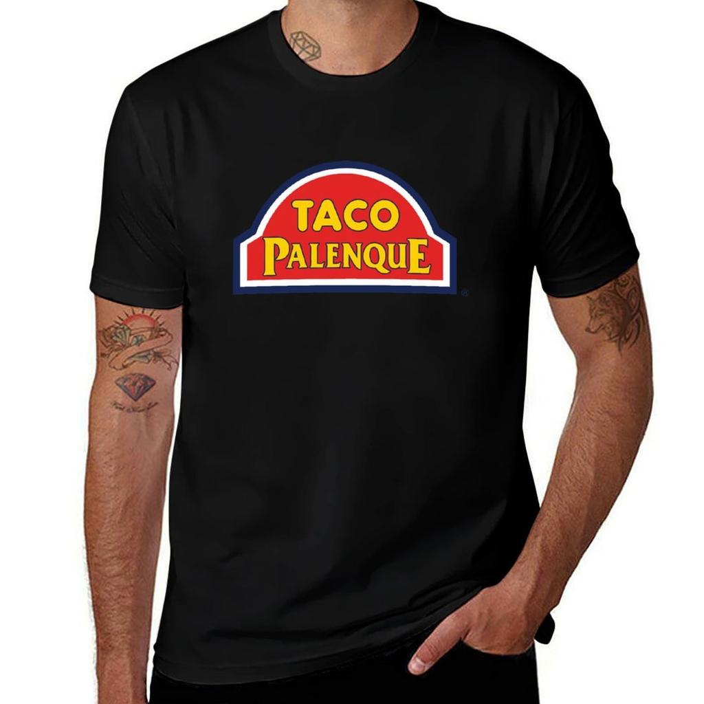 T-shirt Taco Palenque Mexican Grill Podstawowy Codzienny Strój Koszulka z Krótkim Rękawem