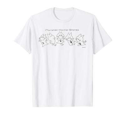 Monster Hunter Stories Strichzeichnung Naviru (B.) T-Shirt