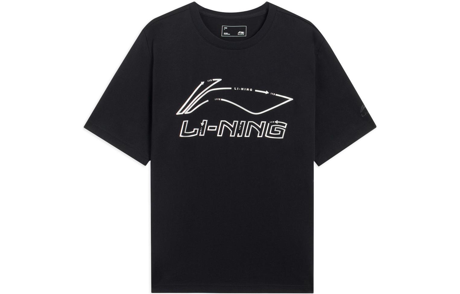 Li Ning Коллекция спортивной моды Футболка Мужская Черная AHSSA51-1 L