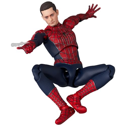 MAFEX No. 241 FRIENDLY NEIGHBORHOOD SPIDER-MAN Friendly Neighborhood Spider-Man Action Figure, Approximately 150mm Tall, Non-scale, Pre-painted