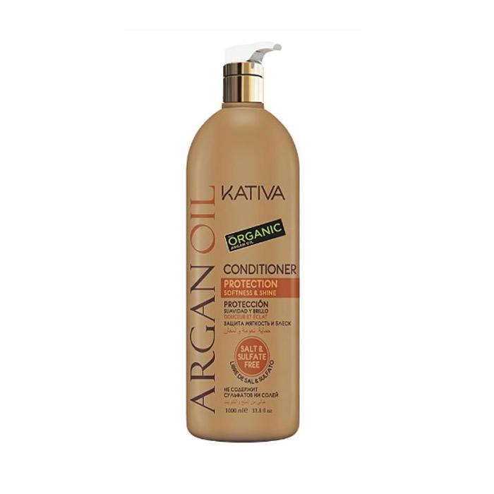 

Kativa Аргановое масло-кондиционер для защиты, мягкости и блеска, 1000 мл