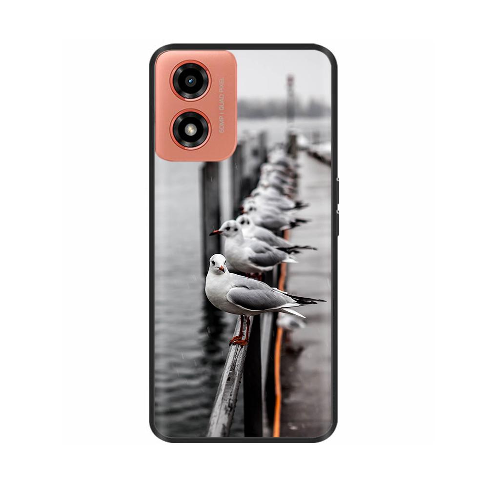 Hülle Für Moto G04s Stoßfest Schwarz Weiches Silikon Rückabdeckung Handyhülle auf Für Motorola Moto G04S G04 MotoG04 MotoG04s Bumper