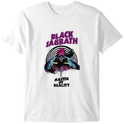 70er Jahre Black-Sabbath Master Of Reality Baumwoll-T-Shirt Klassisches T-Shirt Herren