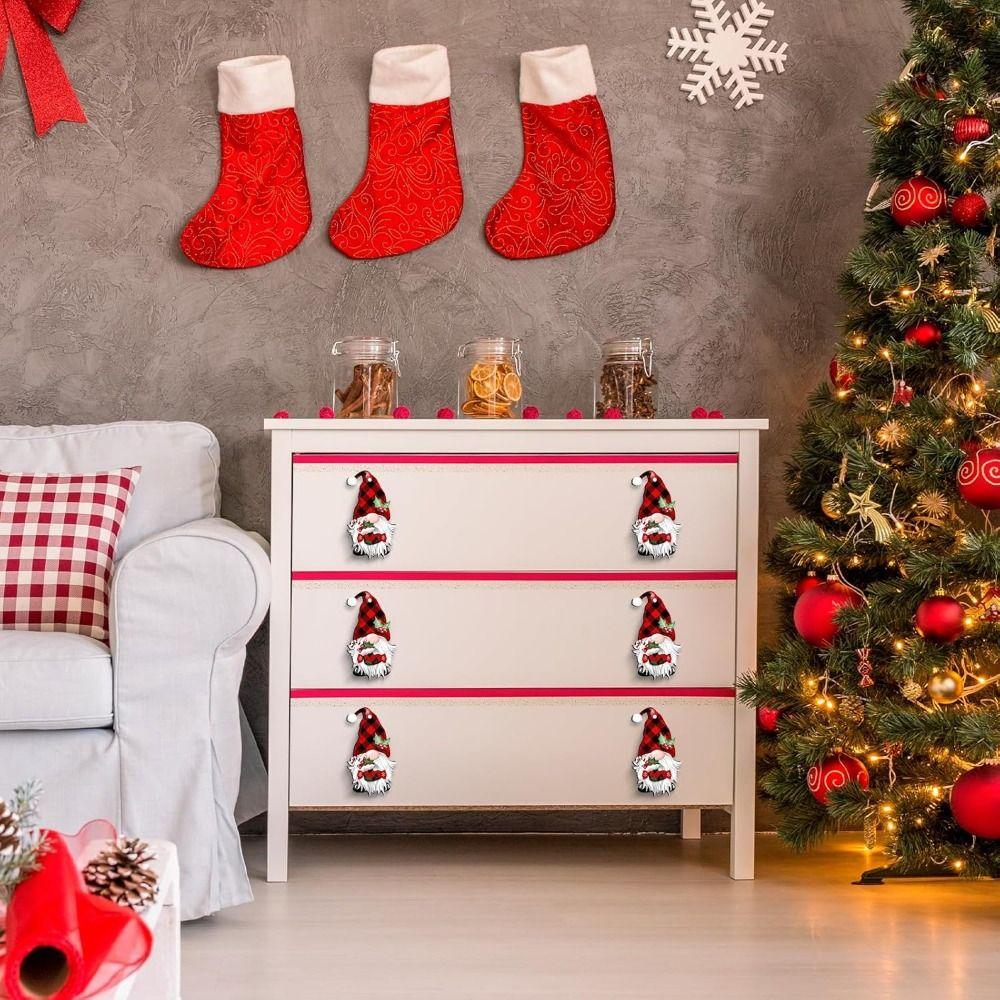 2Pcs Easy To Install Cabinet Knob Protection Covers Door Knobs Drawer Pulls  Xmas Decoration