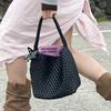 Borsa shopper intrecciata Gold Star di alta gamma 2025: Borsa a Secchiello Capiente, Elegante e Unica per Donna