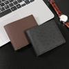 Men's Business Ostrich Pattern Wallet Urban Personalized Multi Functional Large Capacity Horizontal Short Style