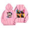 Unisex Printed Long Sleeve Pullover Hoodie Lightweight for Men and Women