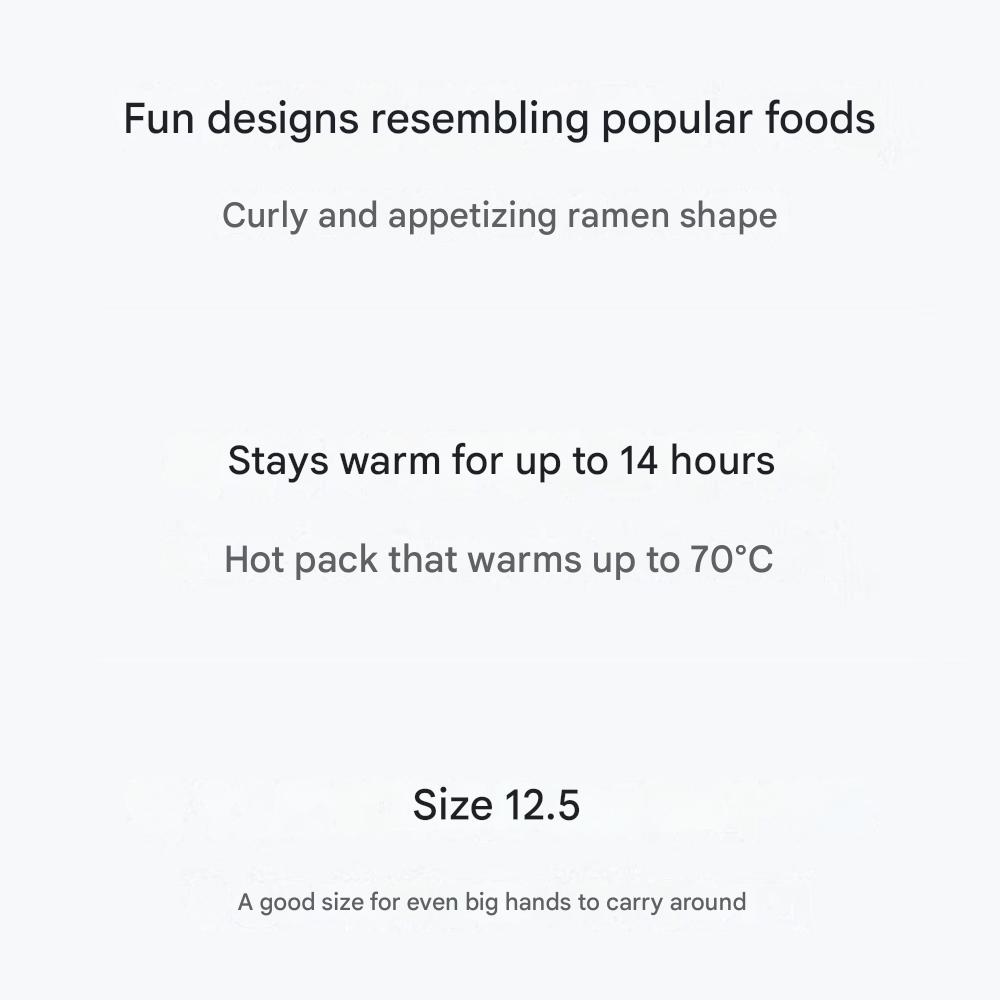 5 Packs of Ramyun Hot Packs, Hand Warmer