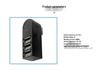 3-Port Rotating USB 2.0 Hub Splitter