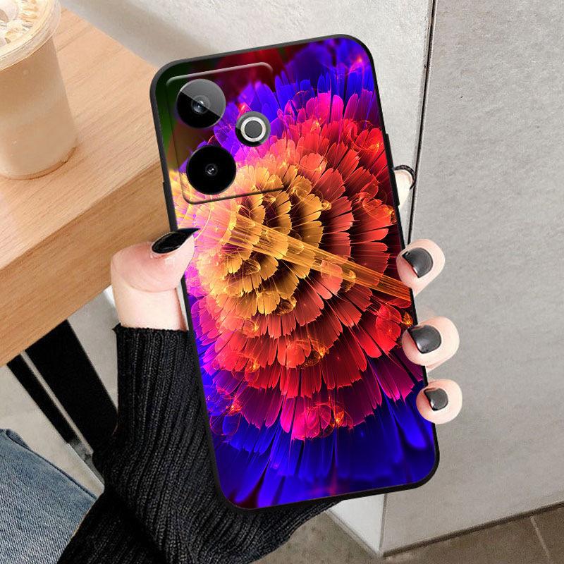

For Realme GT 7 T Case Fashion Painting Phone Case For Realme GT7 7T GT7T Etui Shockproof Matte Silicone Bumper Cover Fundas realme GT 7T