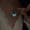 Glow In The Dark Pendant Necklace Bracelet Mermaid Spiral Fashion Jewelry Night Necklace Butterfly Necklace Women Jewelry