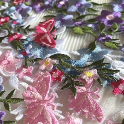 Elegant Exquisite Patches Craft Garment Sewing Sewing Repair Butterfly Clothing Embroidery Applique Patch Fabric Sticker