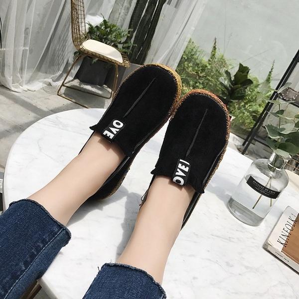 Suede Women Fashion Casual Flat Moccasin Comfy Loafer Shoes Big Size**