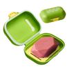 Reise Seifenschale Auslaufsichere Seifenschale mit Deckel Reise Seifenhalter Seifenhalter Badezimmer Dusche Fitnessstudio Schule Camping Urlaub