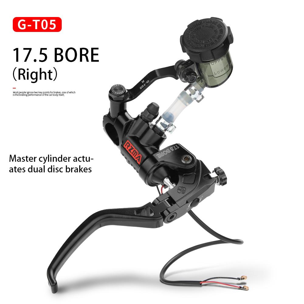 

GT05 New Generation Radial Race-Spec Master Cylinder: Folding Lever with Adjustable Leverage Ratio & Linear Hydraulic Feedback R 17.5 BORN BLACK