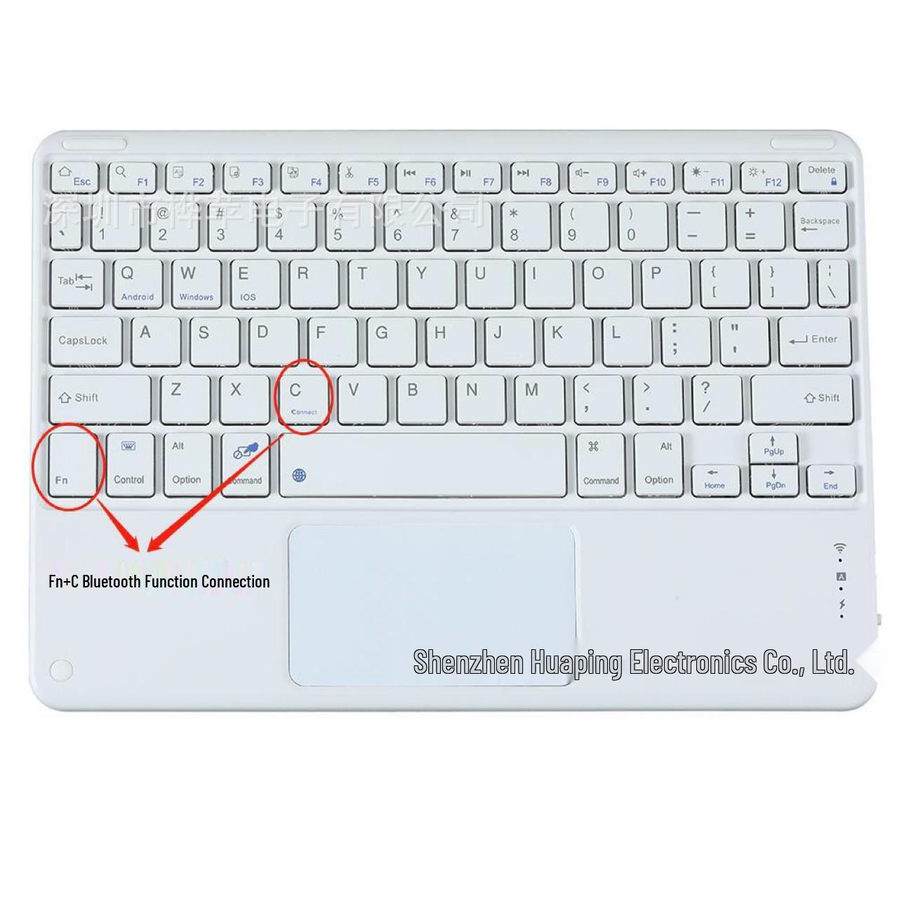 

10 Backlit Touch Bluetooth Keyboard for iPad A16, Huawei, Xiaomi, Lenovo Tablets 10-inch Touch Series
