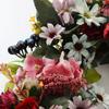 Simulation Retro Peony Wreath 40Cm Candlestick Wreath Christmas Halloween Decorative Flower Supply