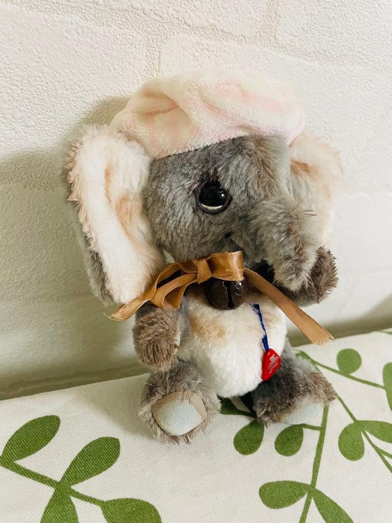 [USED] Clemens Antique Steiff Elephant Teddy Bear Plush Toy