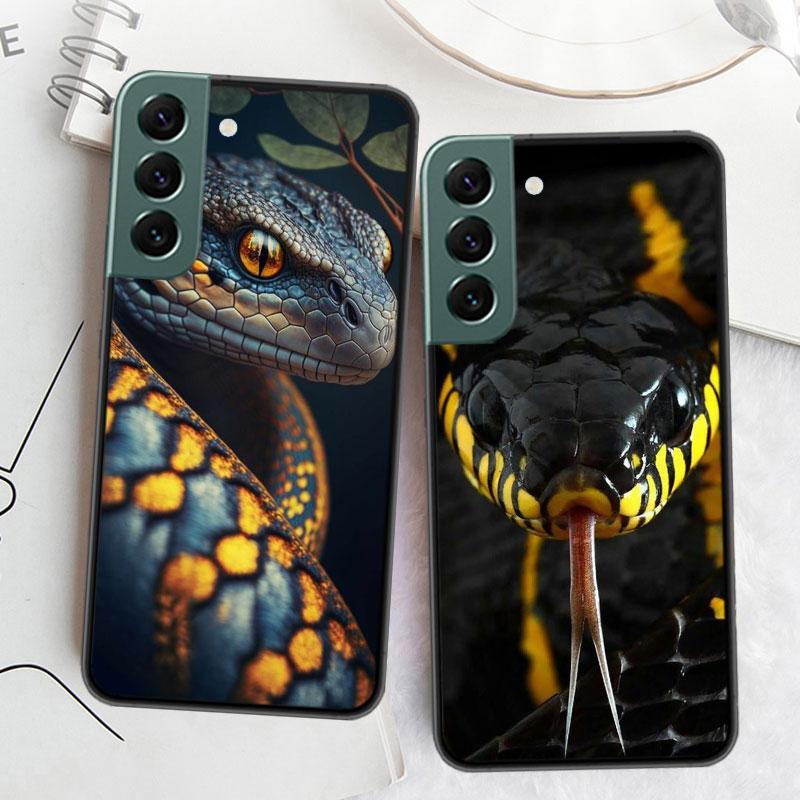 Forest Vipers And Pythons Phone Case For Samsung Galaxy S22 S25 Ultra S21 S10 Plus S26 Edge S20 S23 S24 FE Cover Silicone So