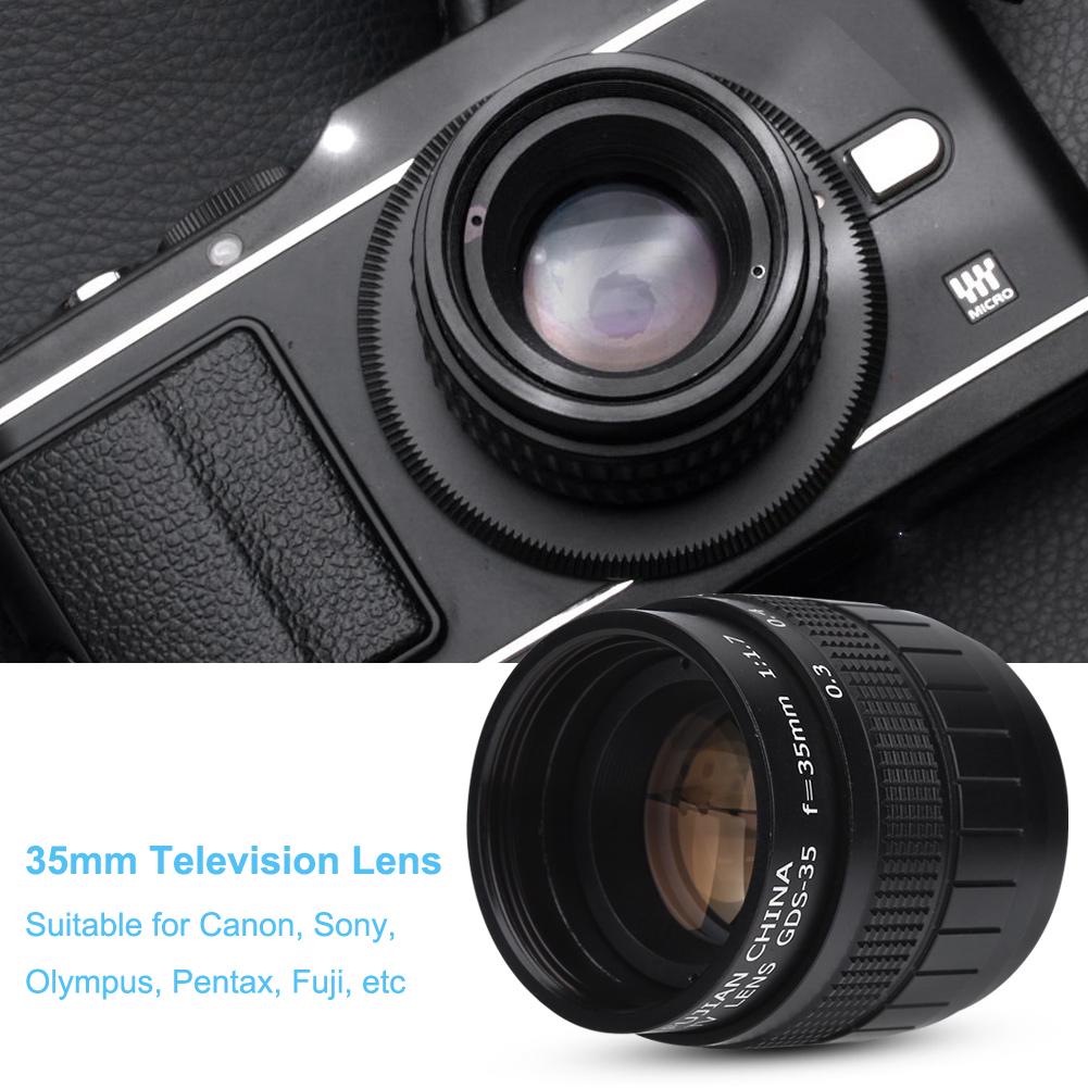 35mm f 1.7 Closed Circuit TV Television Lens Photography Camera Accessory
