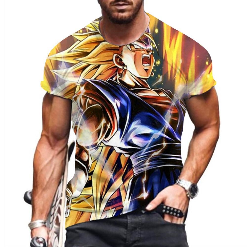 

2026 New Japanese Anime Dragon Ball Z Special Edition Football Jersey T-shirt Goku Vegeta Adult Men s/Kids Special Sports Tshirt S