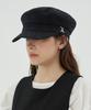 Bajal Va Curved Studded Sailor Cap Black