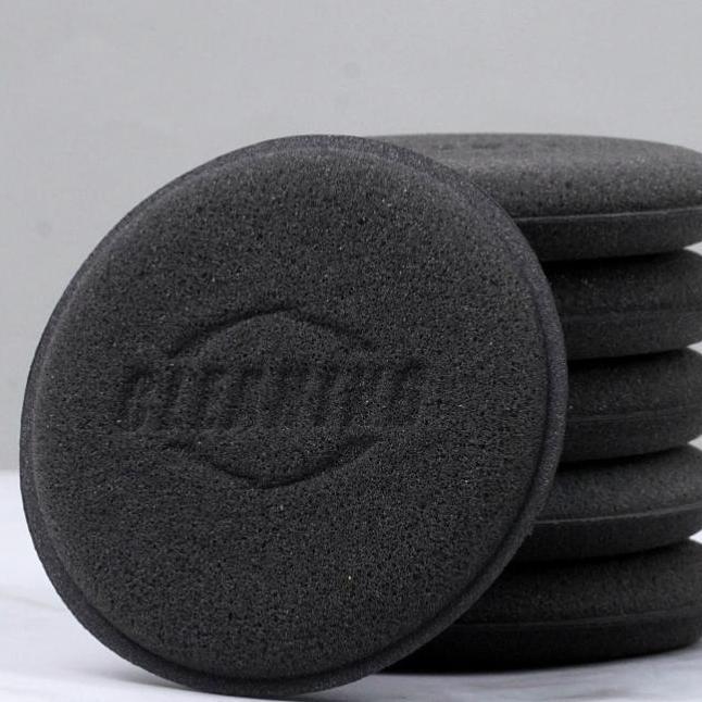 

Круглые губки для полировки автомобиля воском, подушечки-аппликаторы из пенопласта высокой плотности, губки для отверждения и полировки, инструменты для детализации автомобиля, автомойка 6PCS чёрный