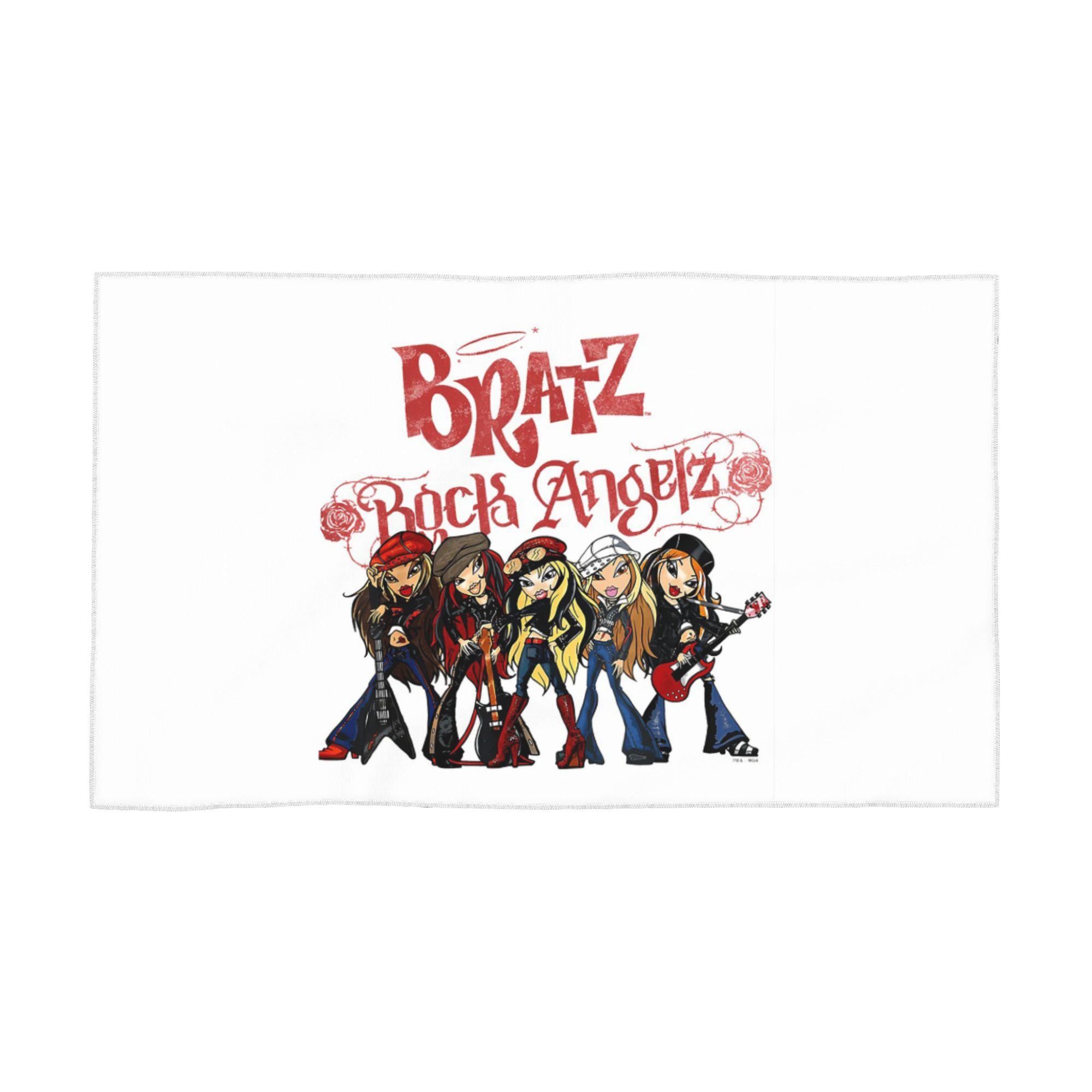 

Bratz Rock Angelz Group Shot Soft Face Towel Quick Dry Pool Bath Cotton Towels Breathable W40*H60(CM)