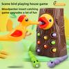 Woodpecker Toys Fishing Catching Insects Small Game Bird Catching Insects Magnetic Puzzle Early Education Training Exercise Toys