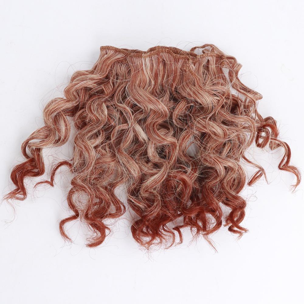Hochtemperatur-Draht BJD-Puppe Lockiges Haar Imitation Locken Puppenhaar BJD-Perücke DIY DIY-Sachen
