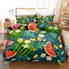 3D Design Printed Watermelon Parrot Owl Art Design Bed Cover Collection Down Quilt Cover With Pillowcase Full Size SIngle King Dimension