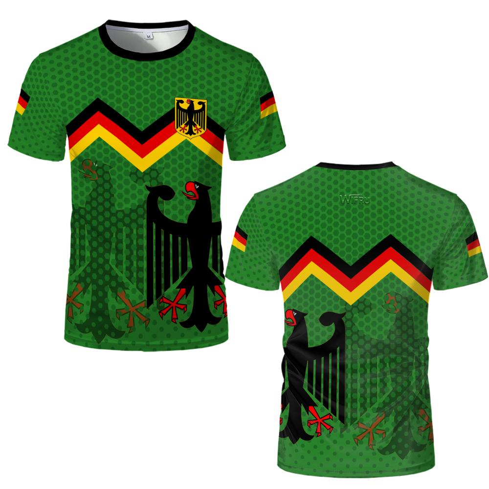 Germany National Emblem 3D Print T-Shirt Quick-drying and Breathable Football Jersey Men Women Casual Short Sleeve Tee