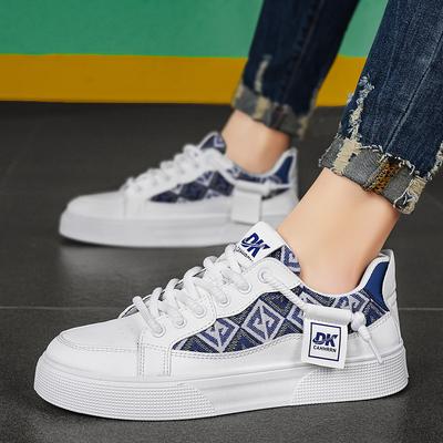 Niedrige Herrenschuhe, neue Sportschuhe für Frühling und Herbst, Boardschuhe, flache Schuhe für Studenten, Freizeitschuhe mit Zehensteg, weiße Schuhe für Jugendliche