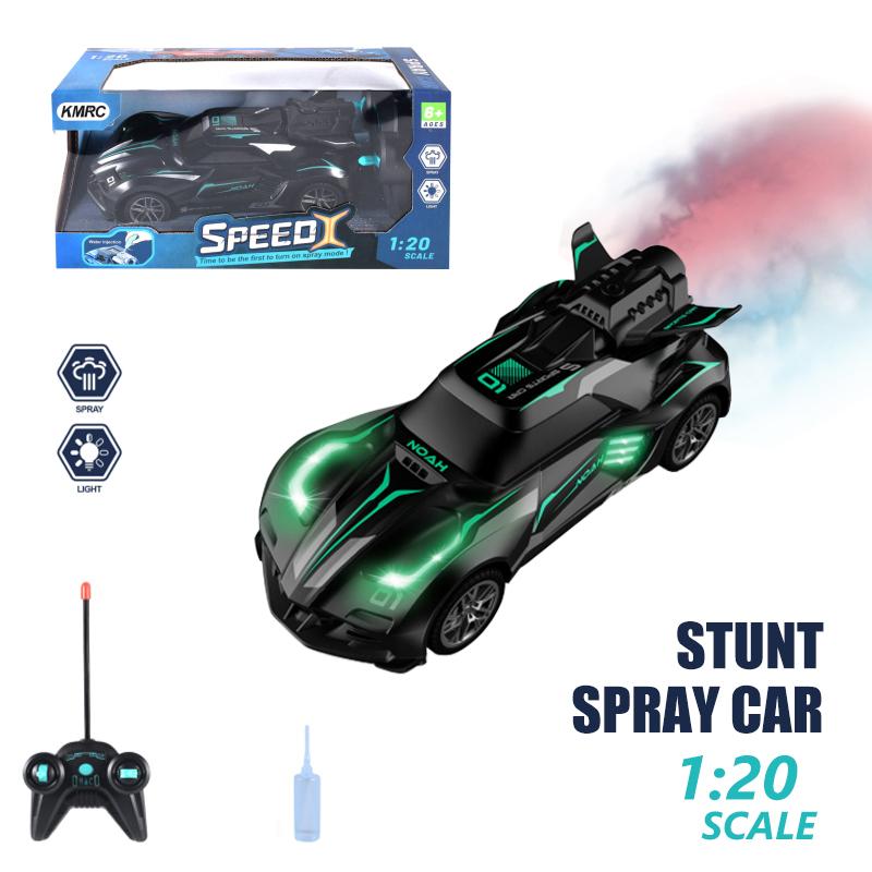 

1:20 Rc Racing Car Remote Control Truck With Light Smoke Spray Electric Racing Vehicle Radio Control Model Kid Gift Boy Toy