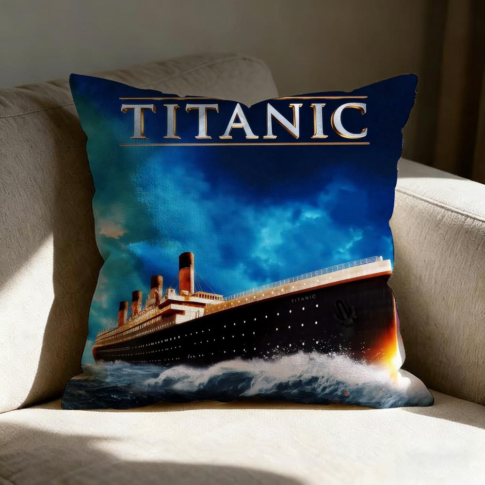 Ttitanics Moive Pillow Case Linen Pillow Covers Cover For Couch Living Room Bench Patio Floor Linen Home Decor