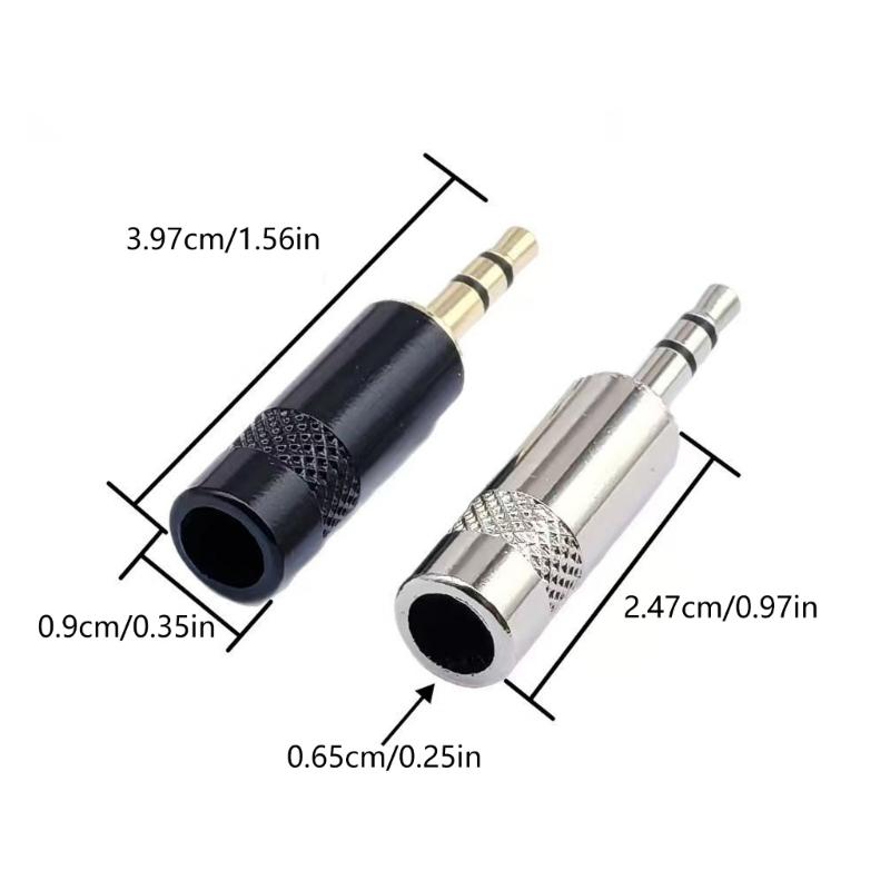 3.5mm Stereo Sound Plugs With Plated Coppers For High Fidelities Sound Transmission